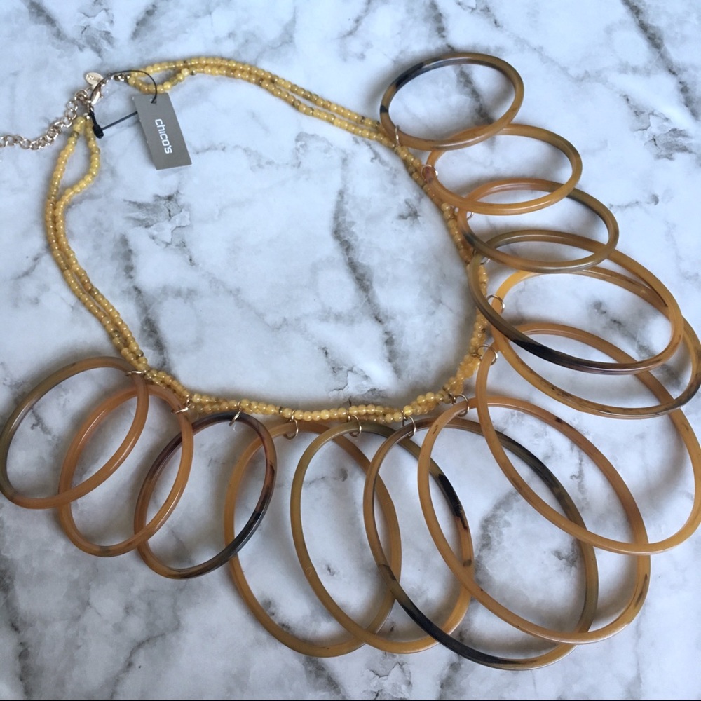 ❤️Host Pick❤️ Chico’s Hoop Statement Necklace